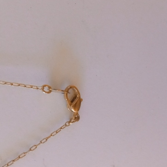 Goldtone & Faux Pearl Y Necklace - Picture 2 of 3